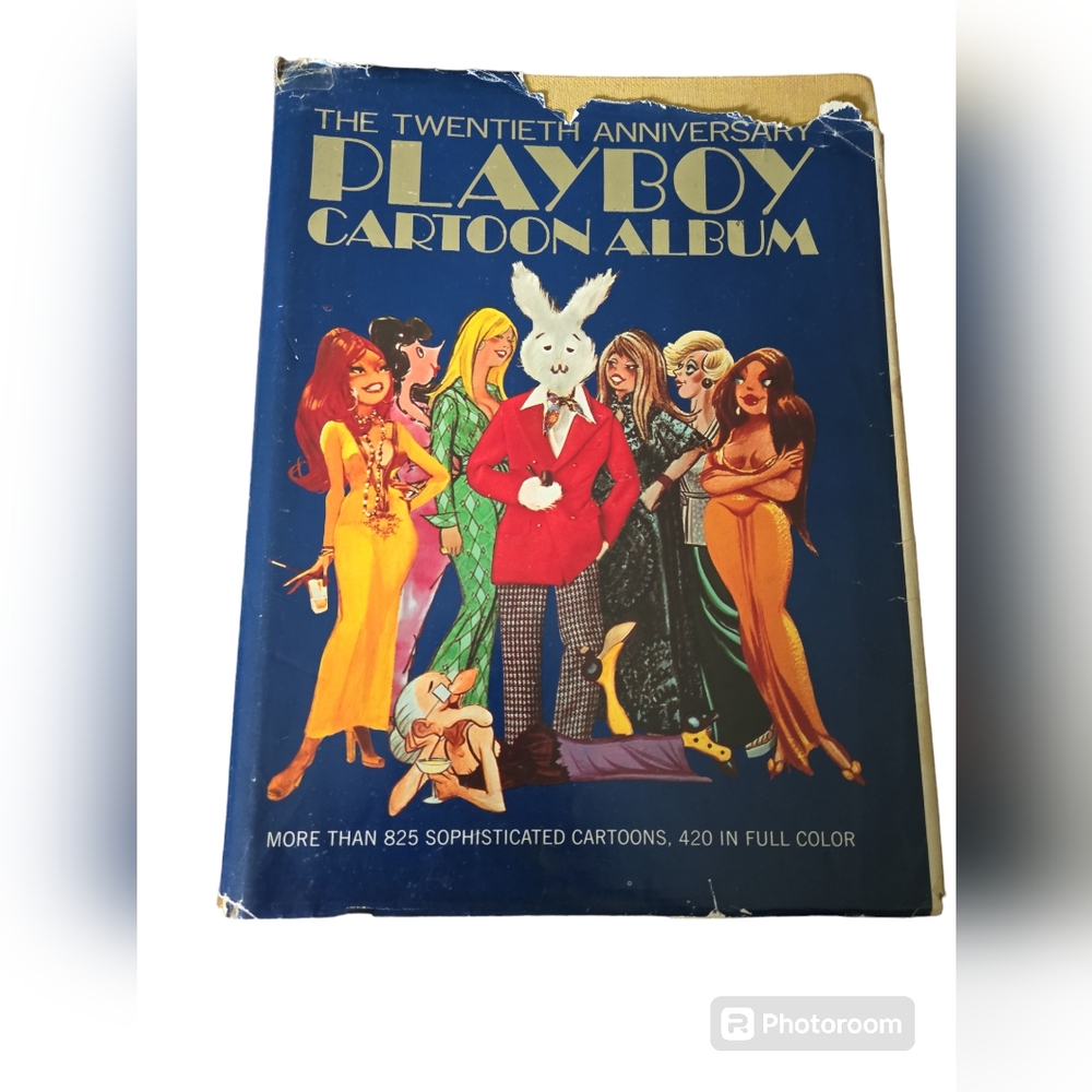 VINTAGE THE TWENTIETH ANNIVERSARY PLAYBOY CARTOON ALBUM - Picture 9 of 9